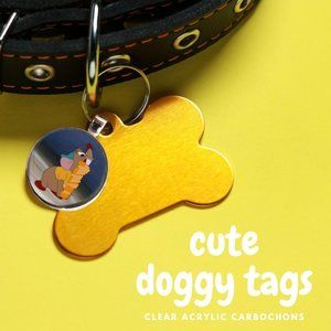 Disney Cinderella-Pet Tag "Gus", Tag accessory for pet collar